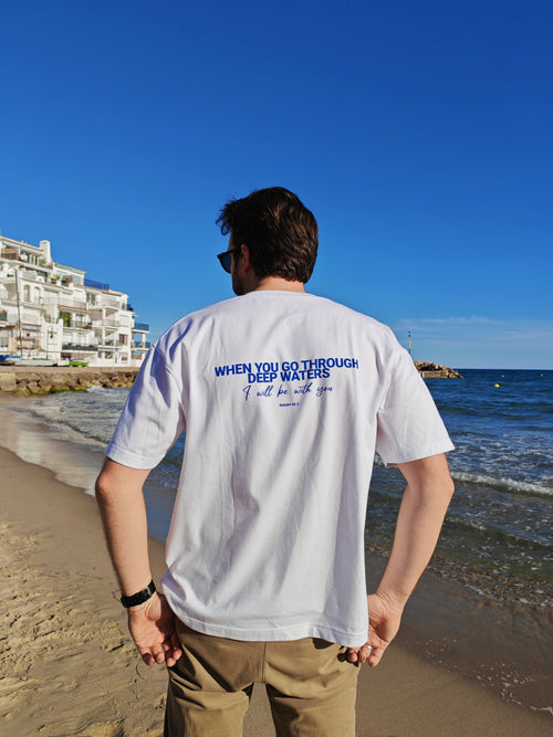 T-SHIRT DEEP WATERS BIAŁY