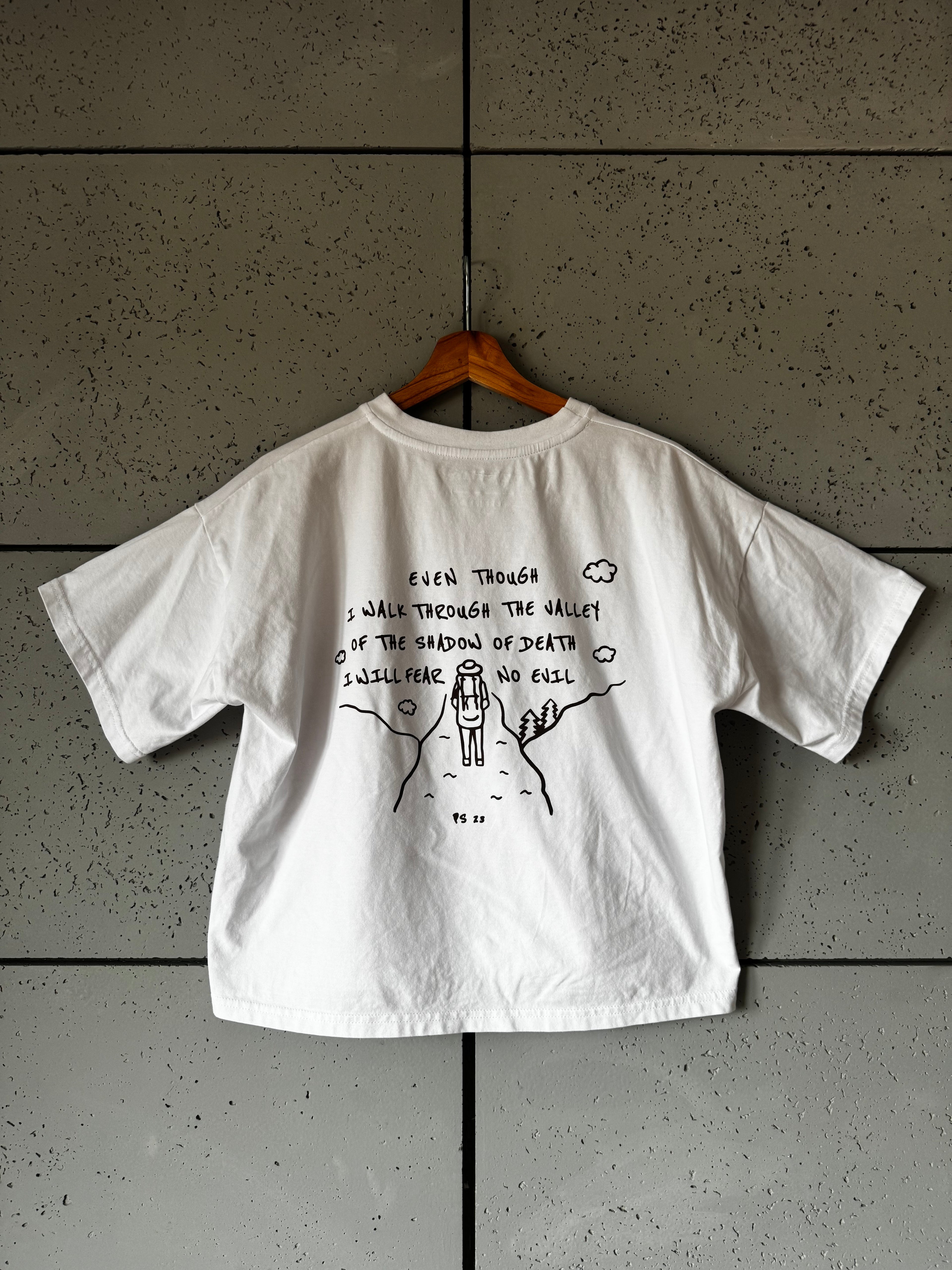 T-SHIRT VALLEY OF SHADOW BIAŁY
